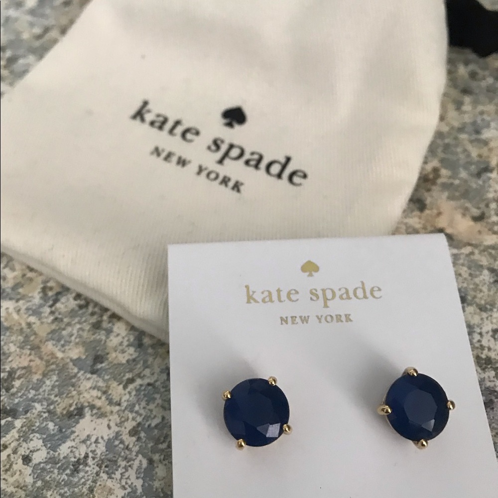 Blue Kate Spade Stud Earrings
